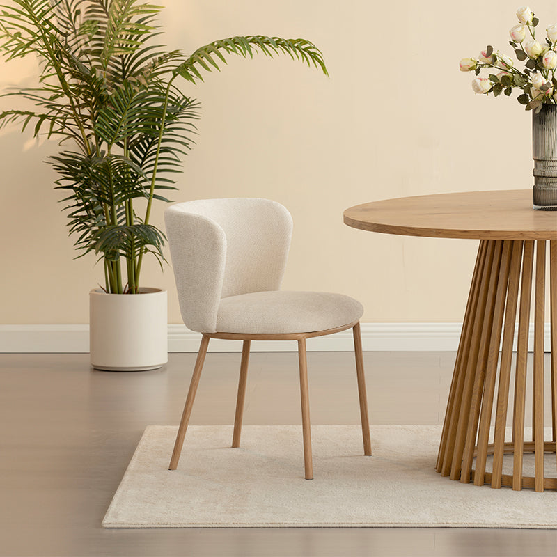 Chaise de Salle à Manger Karin [Lot de 2] [Tissu Bouclette]