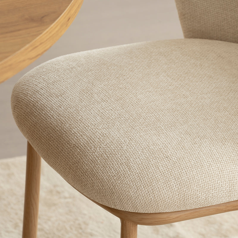 Chaise de Salle à Manger Karin [Lot de 2] [Tissu Bouclette]