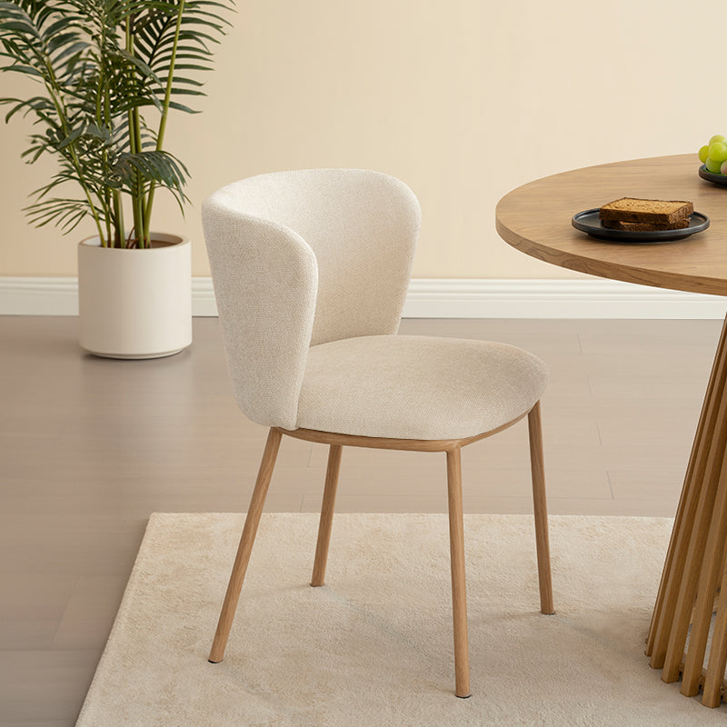 Chaise de Salle à Manger Karin [Lot de 2] [Tissu Bouclette]