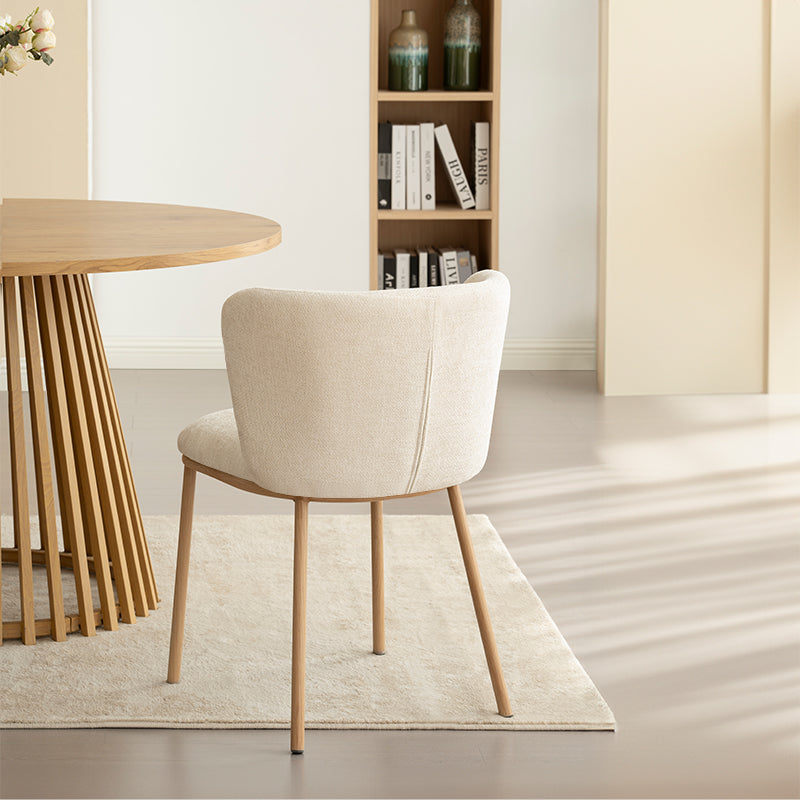 Chaise de Salle à Manger Karin [Lot de 2] [Tissu Bouclette]