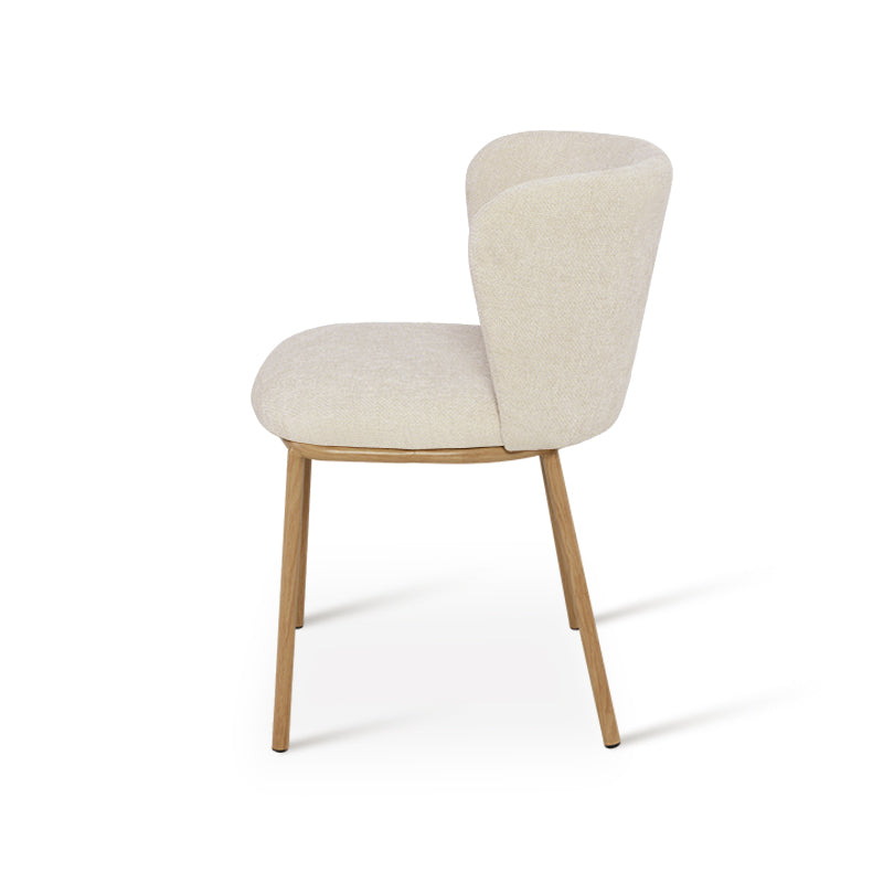 Chaise de Salle à Manger Karin [Lot de 2] [Tissu Bouclette]
