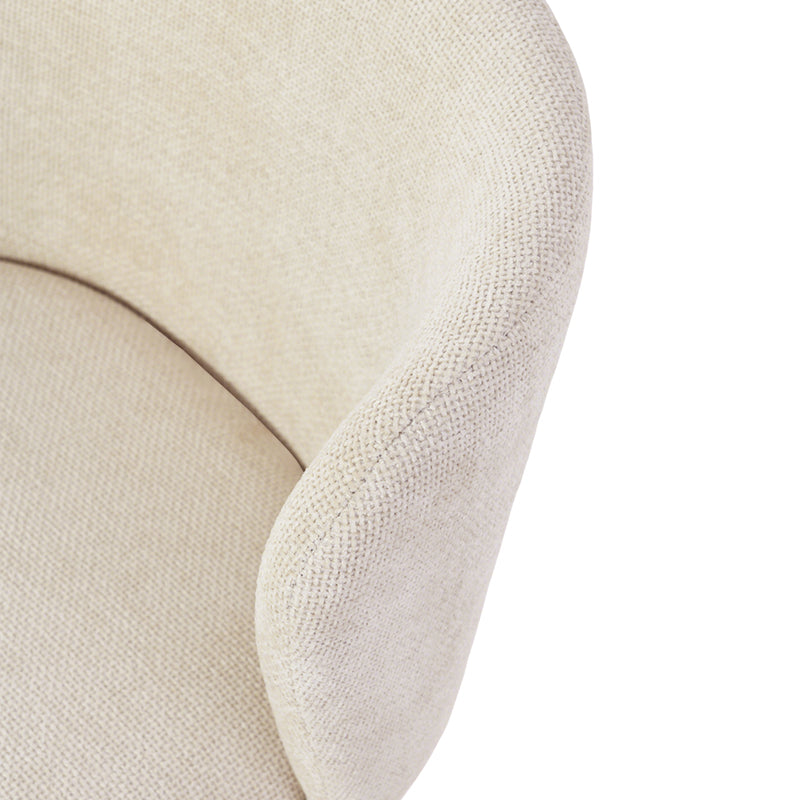 Chaise de Salle à Manger Karin [Lot de 2] [Tissu Bouclette]