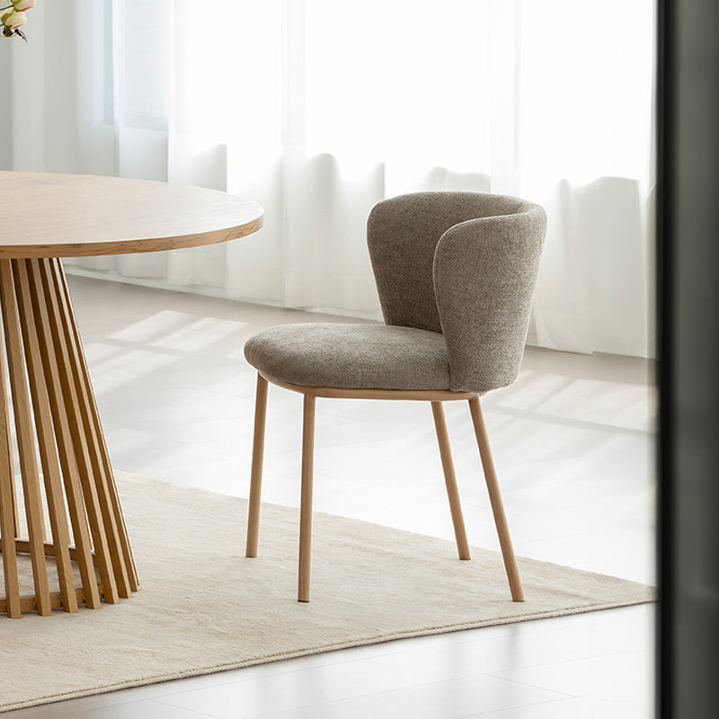 Chaise de Salle à Manger Karin [Lot de 2] [Tissu Bouclette]