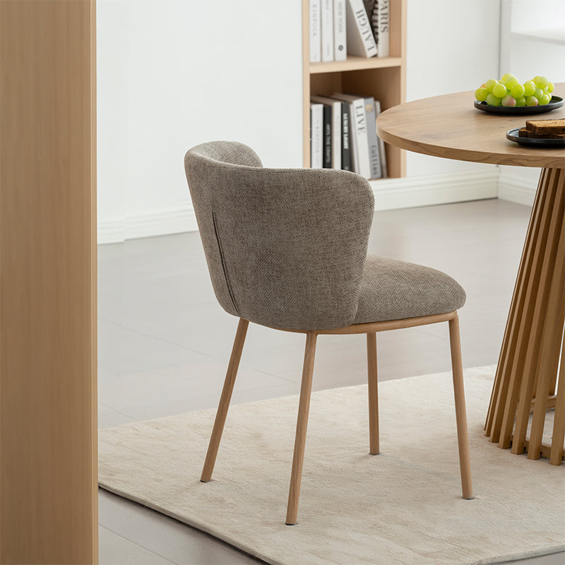 Chaise de Salle à Manger Karin [Lot de 2] [Tissu Bouclette]