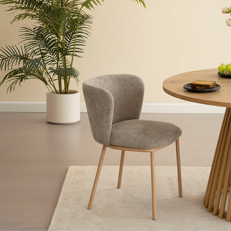 Chaise de Salle à Manger Karin [Lot de 2] [Tissu Bouclette]