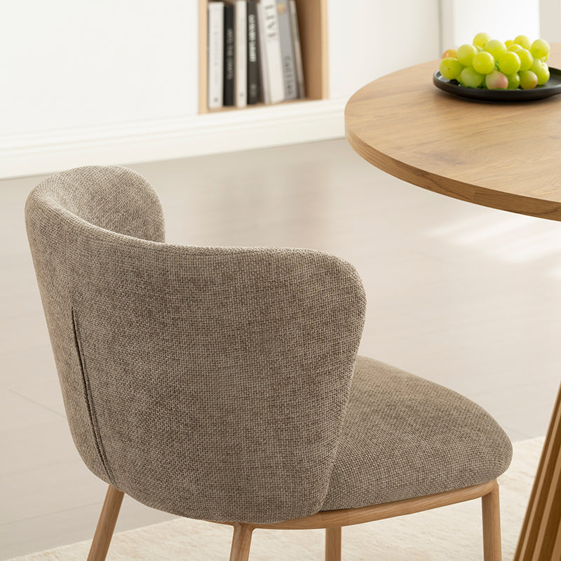Chaise de Salle à Manger Karin [Lot de 2] [Tissu Bouclette]