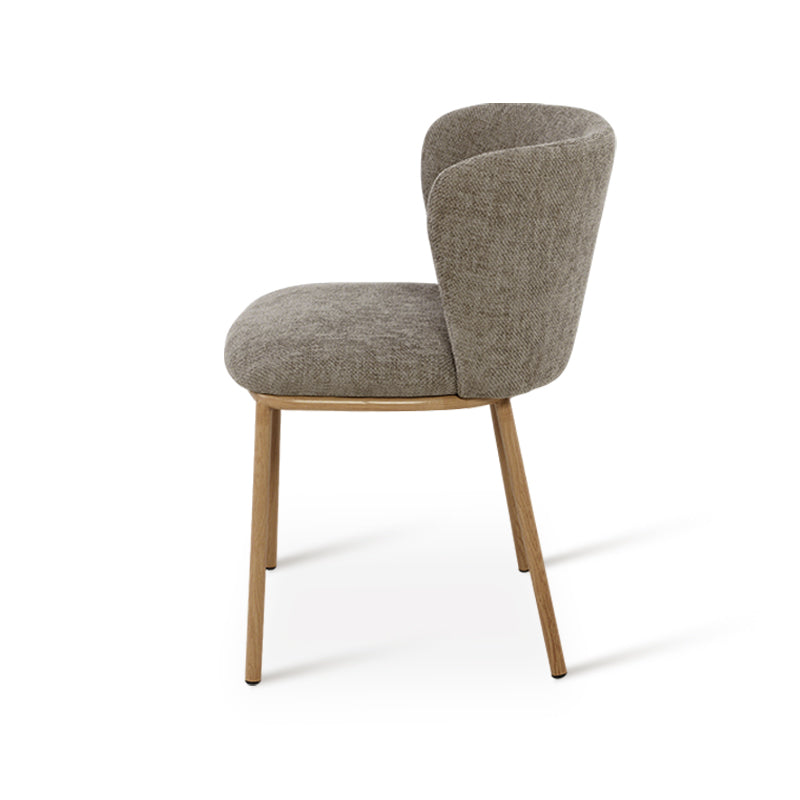 Chaise de Salle à Manger Karin [Lot de 2] [Tissu Bouclette]