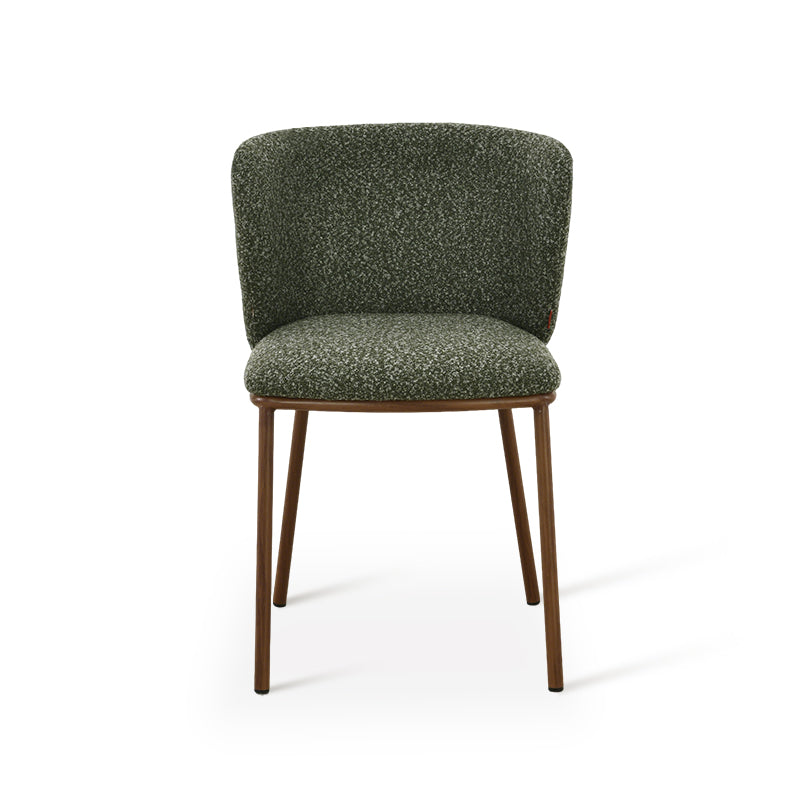 Chaise de Salle à Manger Karin [Lot de 2] [Bouclé]