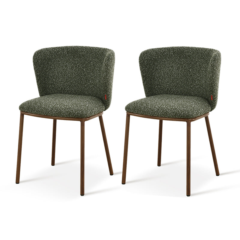 Chaise de Salle à Manger Karin [Lot de 2] [Bouclé]