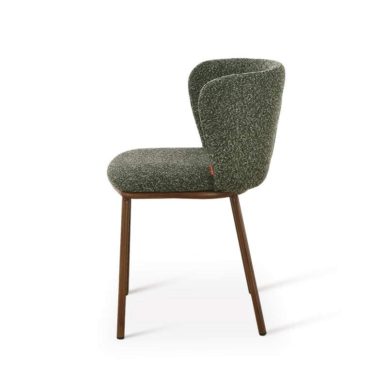 Chaise de Salle à Manger Karin [Lot de 2] [Bouclé]