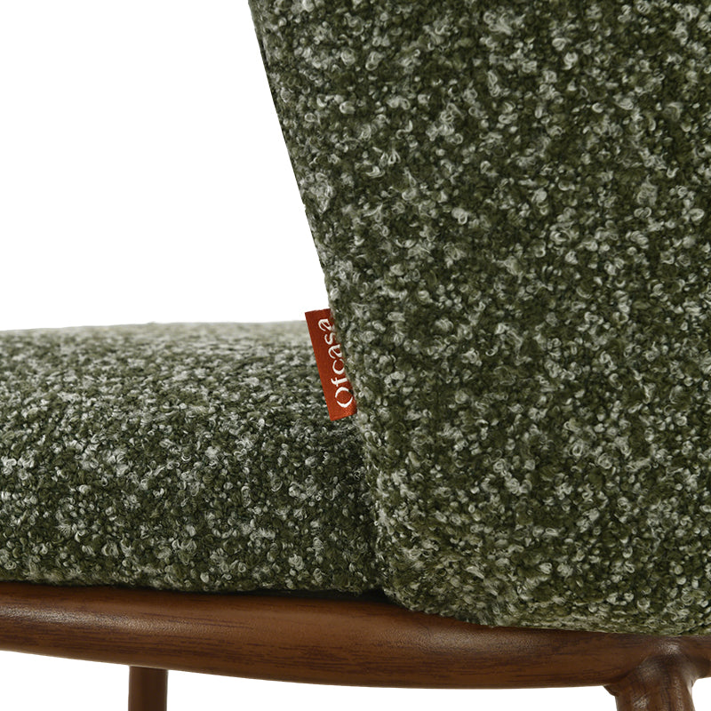 Chaise de Salle à Manger Karin [Lot de 2] [Bouclé]