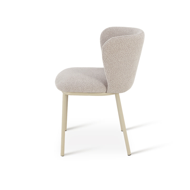Chaise de Salle à Manger Karin [Lot de 2] [Tissu Bouclette]