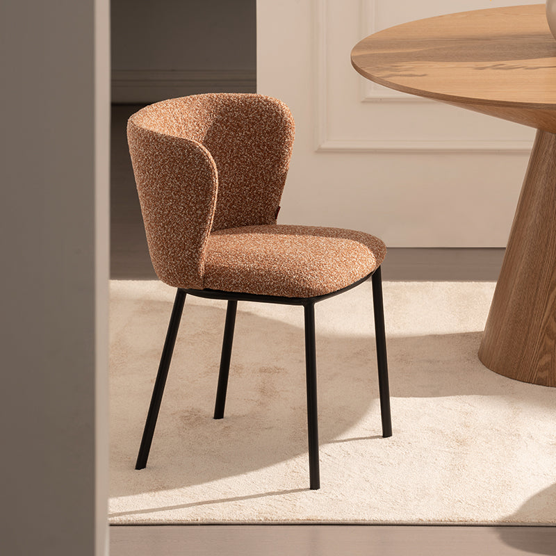 Chaise de Salle à Manger Karin [Lot de 2] [Bouclé]