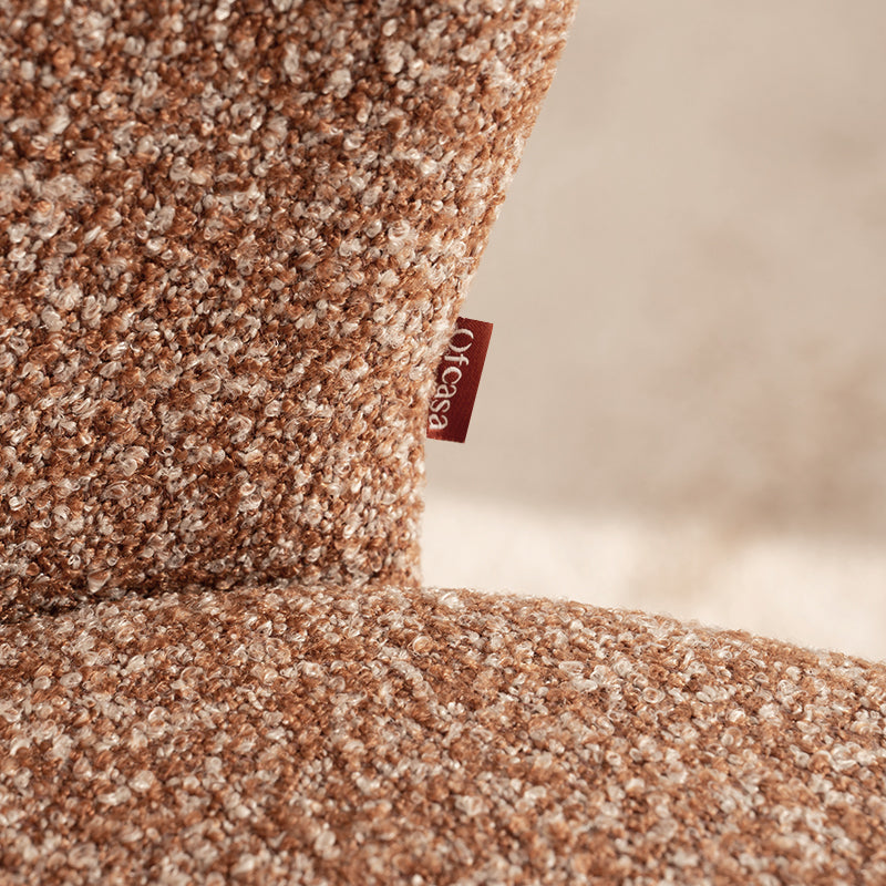 Chaise de Salle à Manger Karin [Lot de 2] [Bouclé]