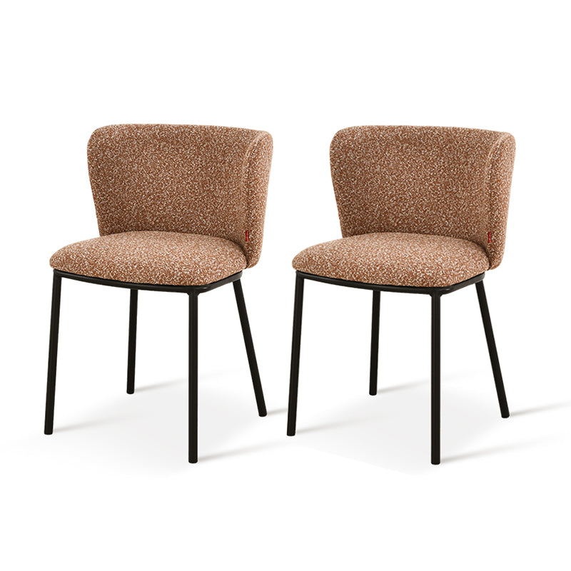 Chaise de Salle à Manger Karin [Lot de 2] [Bouclé]