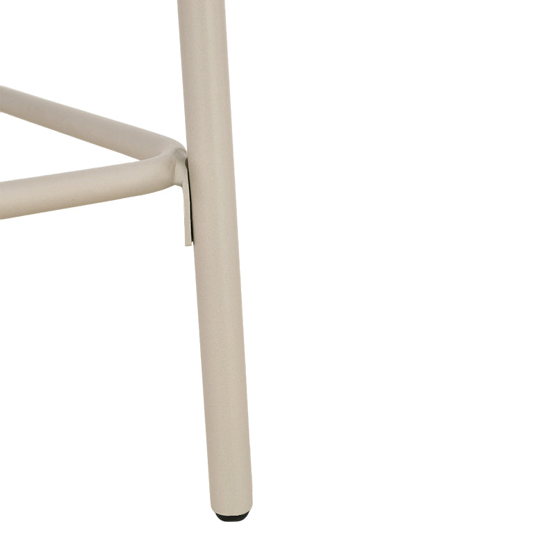 Tabouret de Bar Karin [Lot de 2] [Tissu effet lin et bouclé] [65 cm]