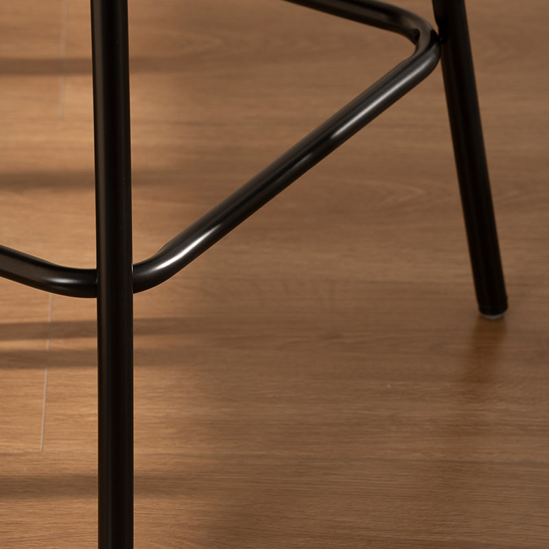 Tabouret de Bar Yasin [Lot de 2] [Tissu Bouclette] [65 cm]