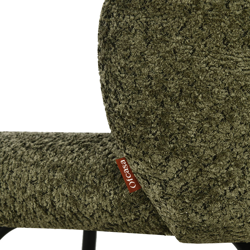 Tabouret de Bar Yasin [Lot de 2] [Tissu Bouclette] [65 cm]