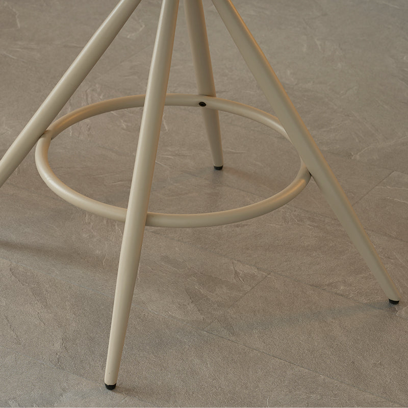 Tabouret de Bar Farah [Lot de 2] [Tissu en lin] [67 cm] [Retour automatique ] [Pivotant à 180°]