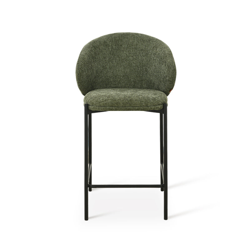 Tabourets de bar Bard [Lot de 1] [Tissu effet lin] [65 cm]