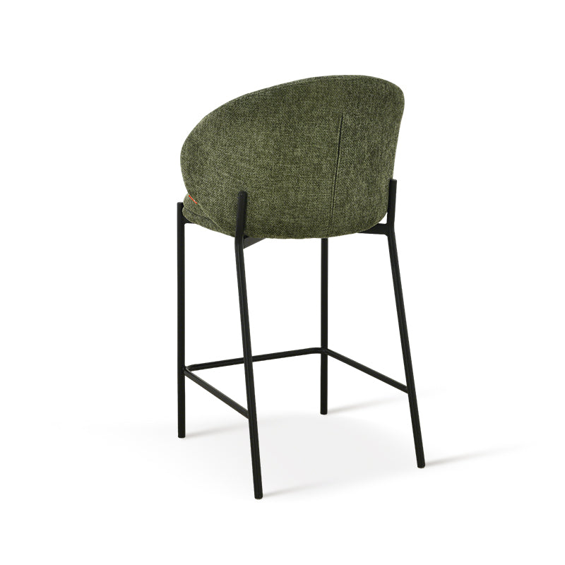 Tabourets de bar Bard [Lot de 1] [Tissu effet lin] [65 cm]