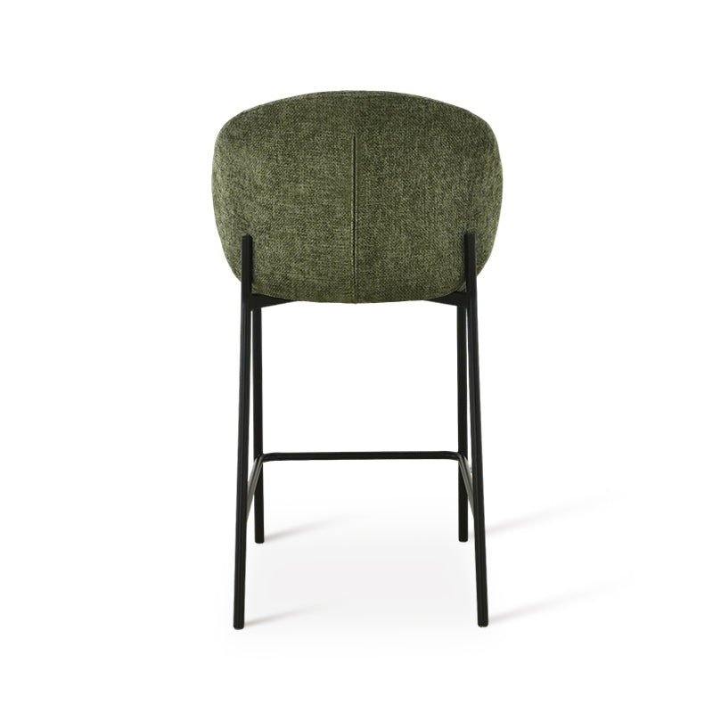 Tabourets de bar Bard [Lot de 1] [Tissu effet lin] [65 cm]