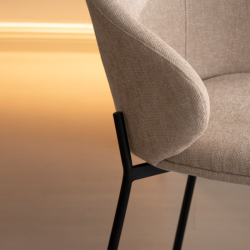 Tabourets de bar Bard [Lot de 1] [Tissu en lin] [65 cm]