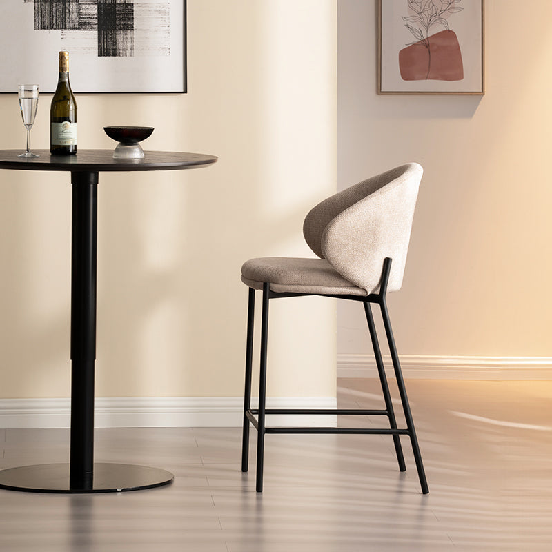 Tabourets de bar Bard [Lot de 1] [Tissu en lin] [65 cm]