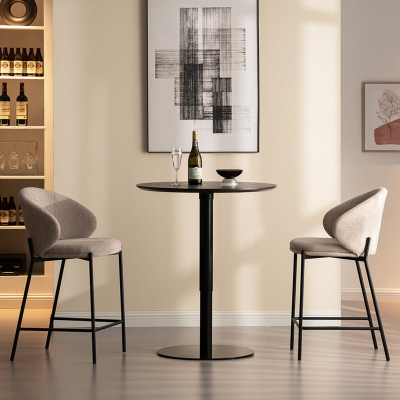 Tabourets de bar Bard [Lot de 1] [Tissu en lin] [65 cm]