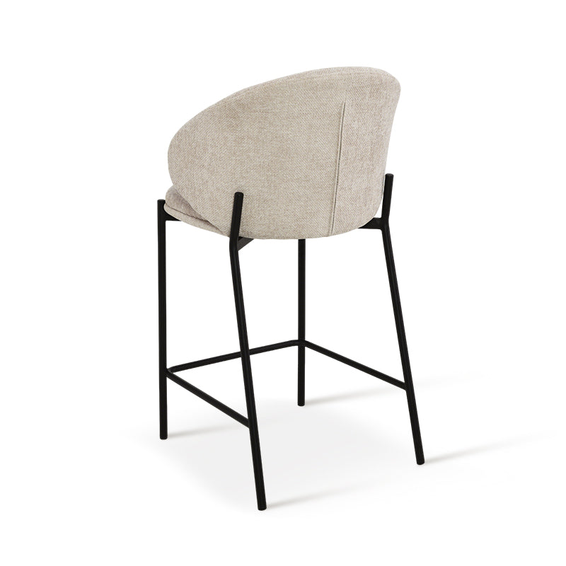 Tabourets de bar Bard [Lot de 1] [Tissu en lin] [65 cm]