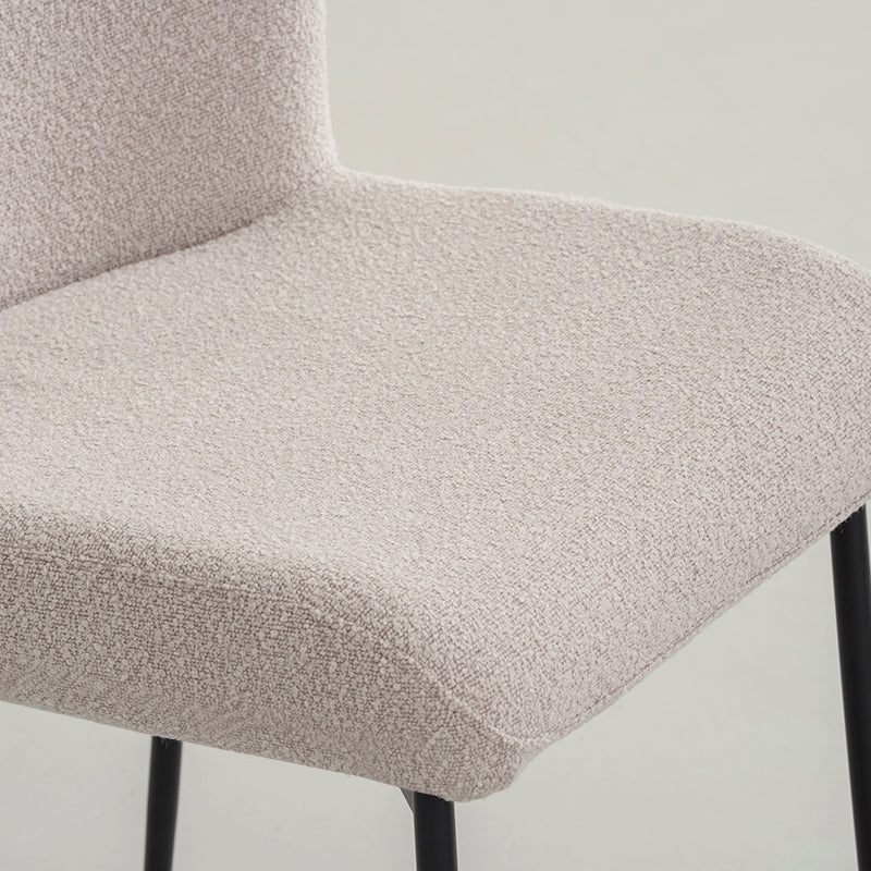 Chaise de Salle à Manger Joslyn [Lot de 2] [Tissu Bouclette]