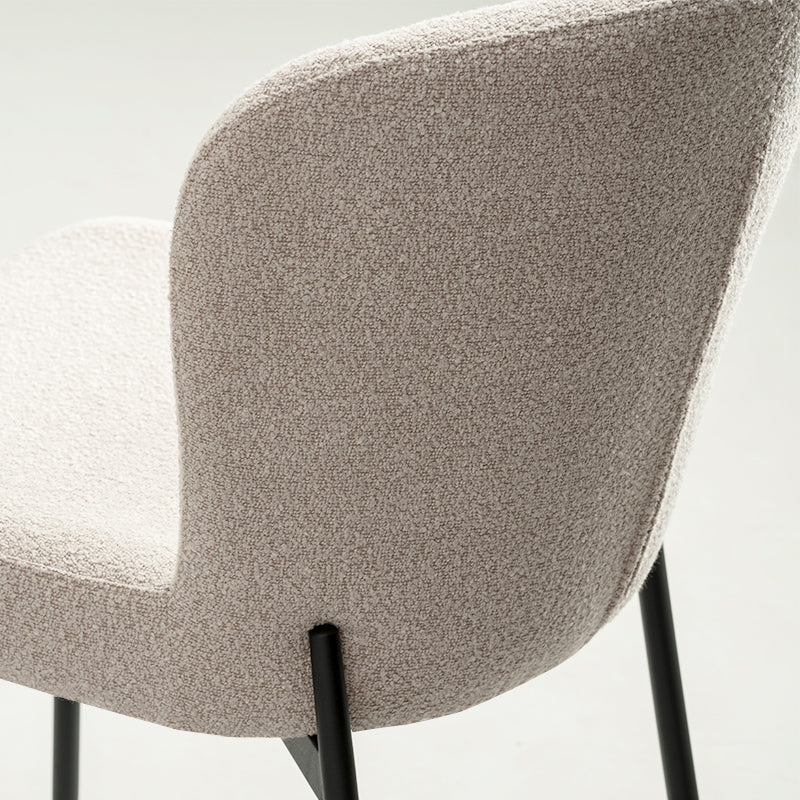 Chaise de Salle à Manger Joslyn [Lot de 2] [Tissu Bouclette]