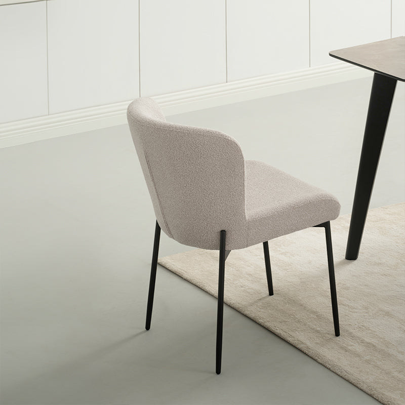 Chaise de Salle à Manger Joslyn [Lot de 2] [Tissu Bouclette]