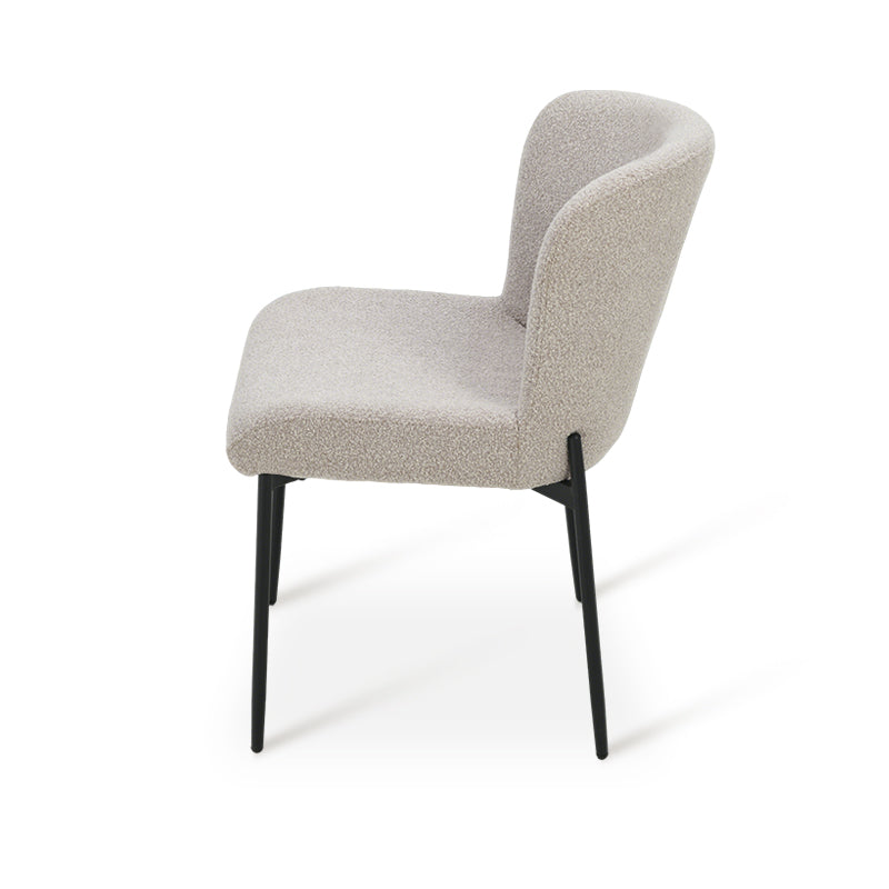 Chaise de Salle à Manger Joslyn [Lot de 2] [Tissu Bouclette]