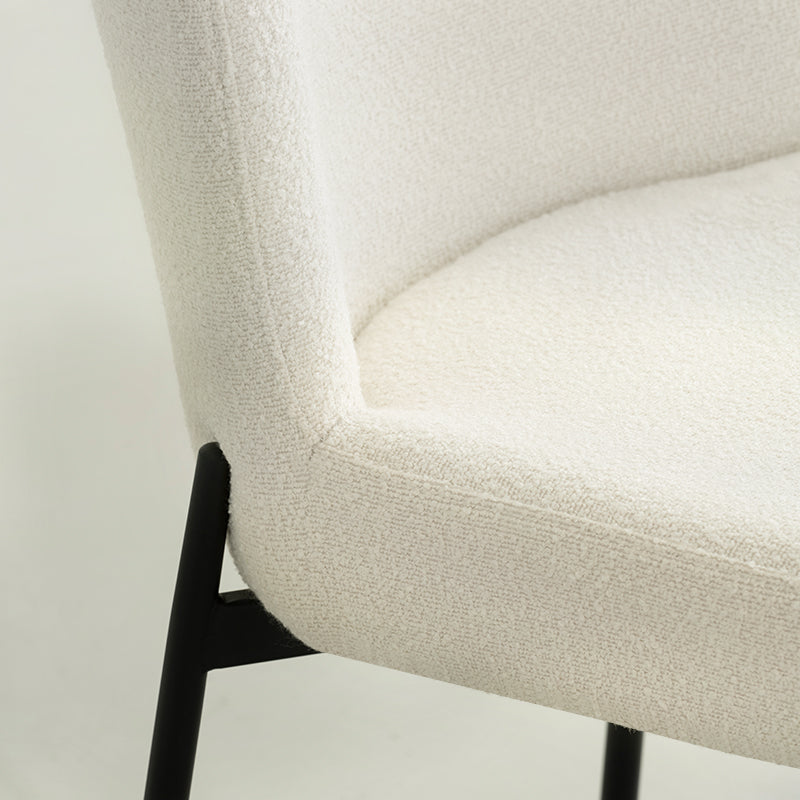 Chaise de Salle à Manger Joslyn [Lot de 2] [Tissu Bouclette]