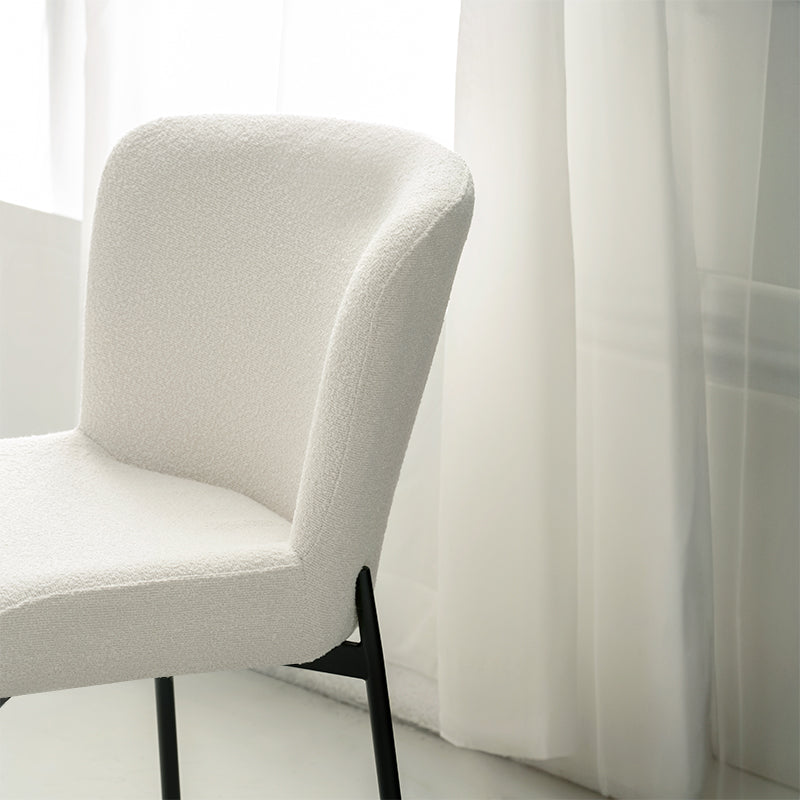Chaise de Salle à Manger Joslyn [Lot de 2] [Tissu Bouclette]
