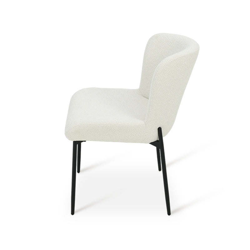 Chaise de Salle à Manger Joslyn [Lot de 2] [Tissu Bouclette]