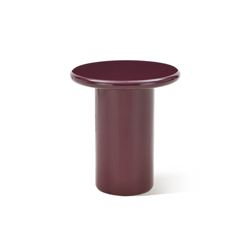 Ensemble table basse ronde Aine Chelsea [Rouge pourpre][Brillant et mat]