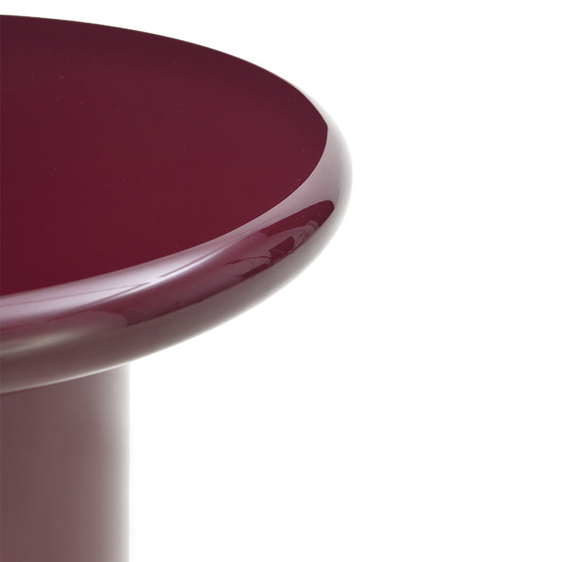 Ensemble table basse ronde Aine Chelsea [Rouge pourpre][Brillant et mat]