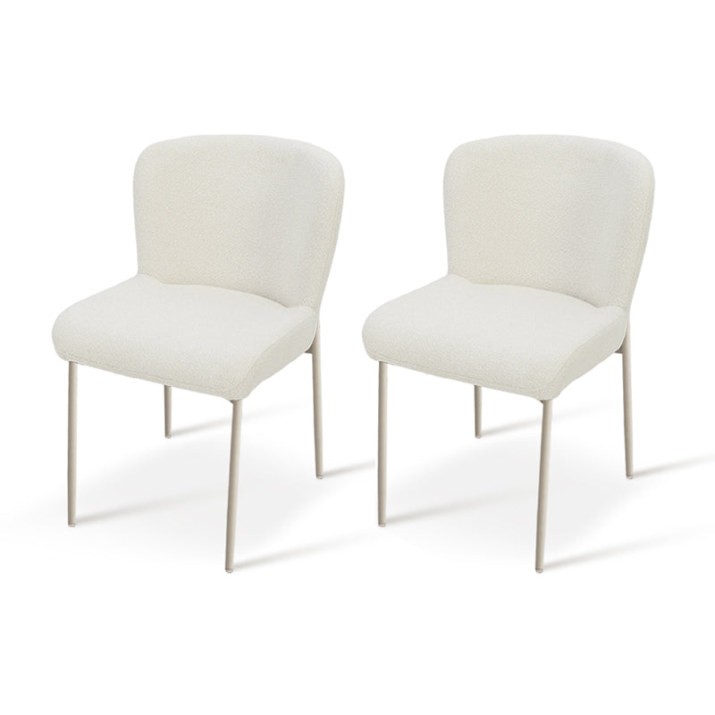 Chaise de Salle à Manger Joslyn [Lot de 2] [Tissu Bouclette]