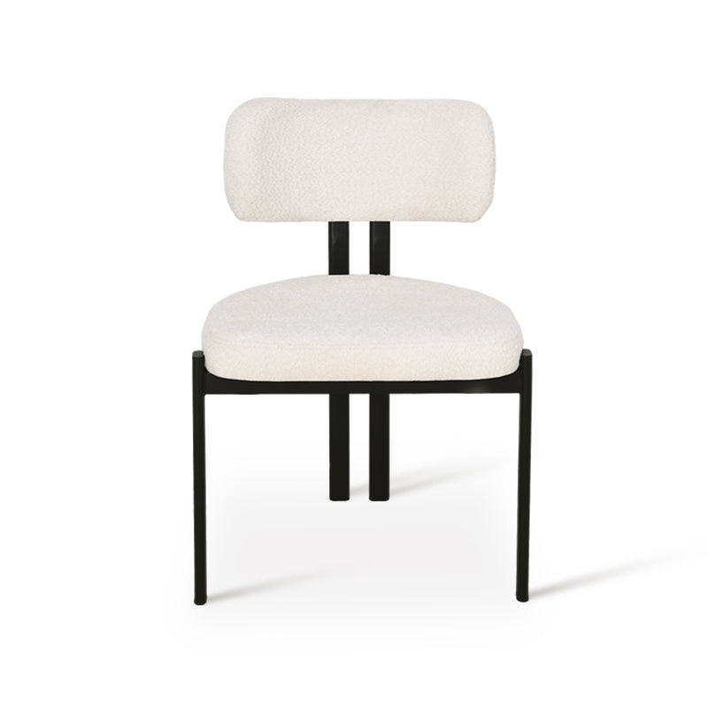 Chaise de salle à manger Mabel [Lot de 2] [Tissu Boucle]