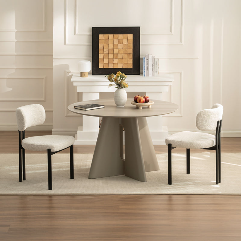 Chaise de salle à manger Mabel [Lot de 2] [Tissu Boucle]