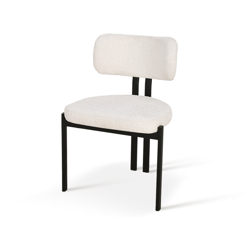 Chaise de salle à manger Mabel [Lot de 2] [Tissu Boucle]