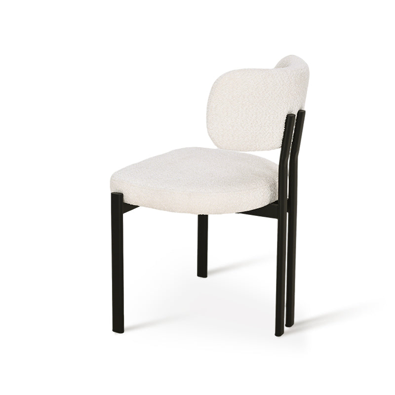 Chaise de salle à manger Mabel [Lot de 2] [Tissu Boucle]