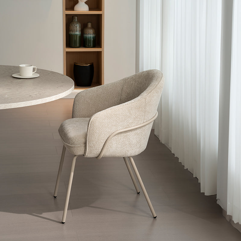 Fauteuil salle à manger Beatrix M [Chenille][Lot de 2]