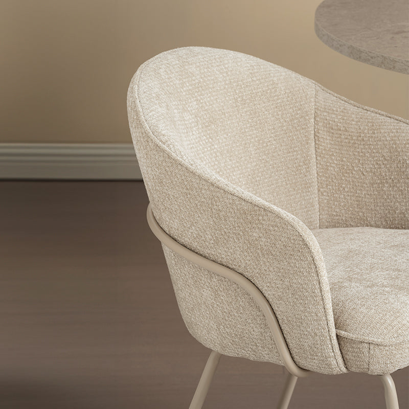 Fauteuil salle à manger Beatrix M [Chenille][Lot de 2]