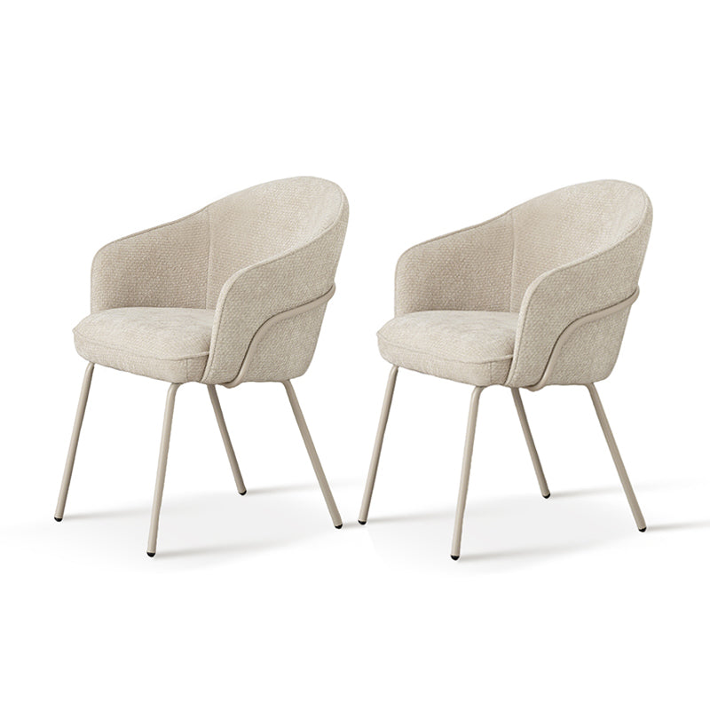Fauteuil salle à manger Beatrix M [Chenille][Lot de 2]