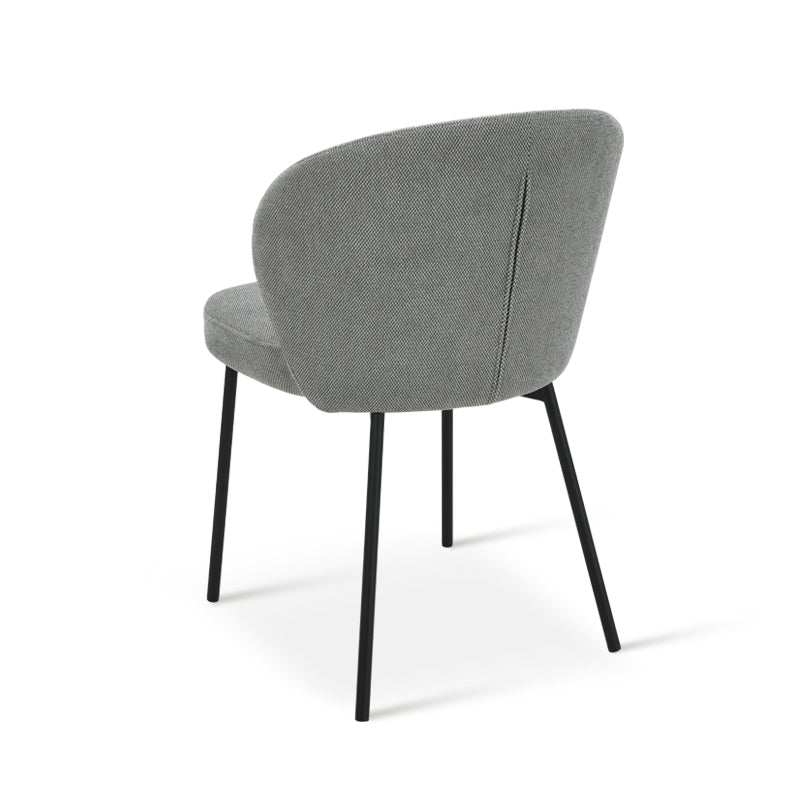Chaise de salle à manger Seraphina [Chenille][Tissu effet lin][Lot de 2]