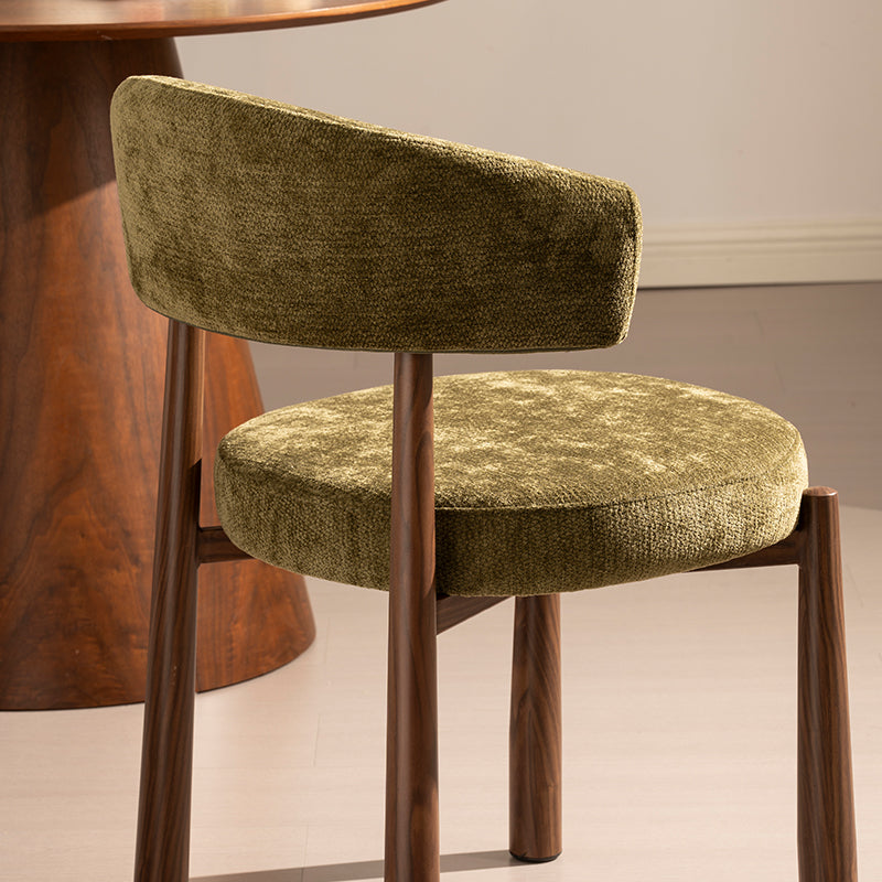Chaise de salle à manger Lexine [Lot de 2] [Tissu effet linn]