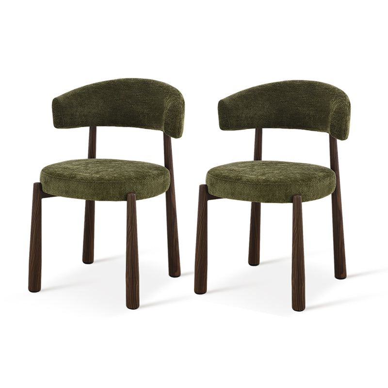 Chaise de salle à manger Lexine [Lot de 2] [Tissu effet linn]